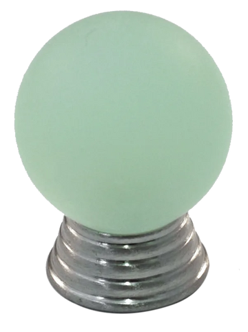 Athens Light Green Polyester with Solid Brass Knobs 106-CM019-PB