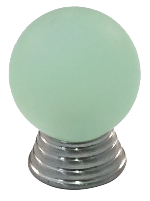Athens Light Green Polyester with Solid Brass Knobs 106-CM019-PB