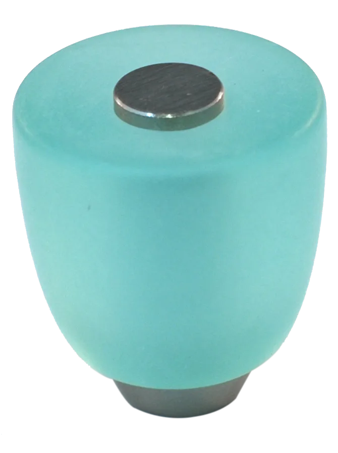 Athens Turquoise Polyester with Solid Brass Knobs 108-CM001-PB