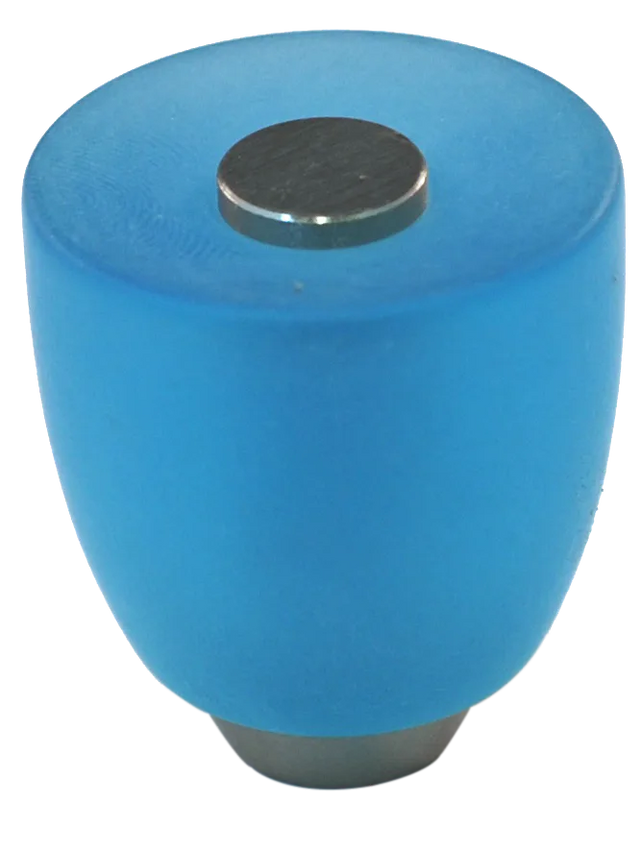 Athens Light Blue Polyester with Solid Brass Knobs 108-CM002-PB