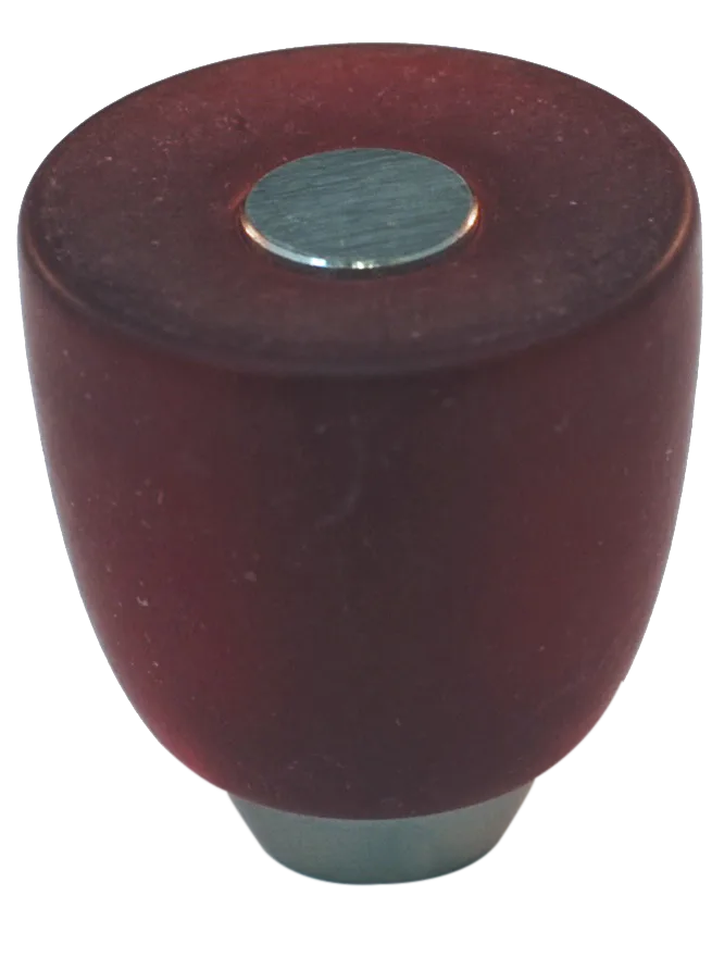 Athens Red Polyester with Solid Brass Knobs 108-CM018-PB