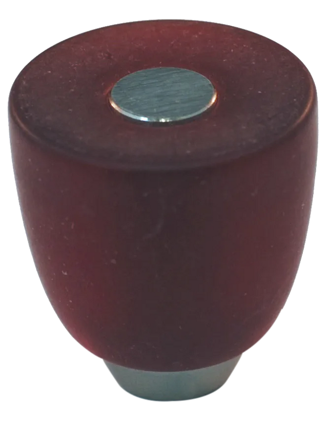 Athens Red Polyester with Solid Brass Knobs 108-CM018-PB