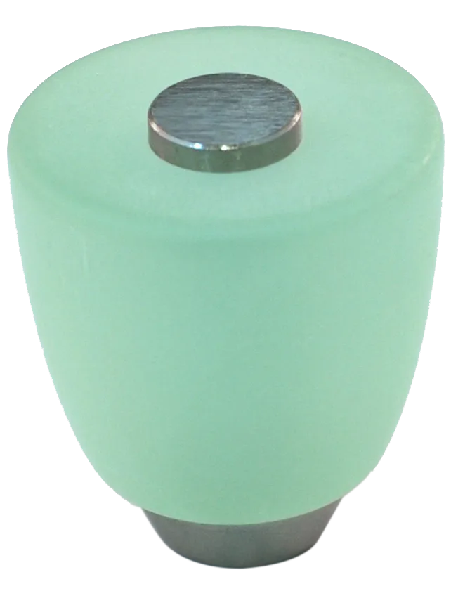 Athens Light Green Polyester with Solid Brass Knobs 108-CM019-PB