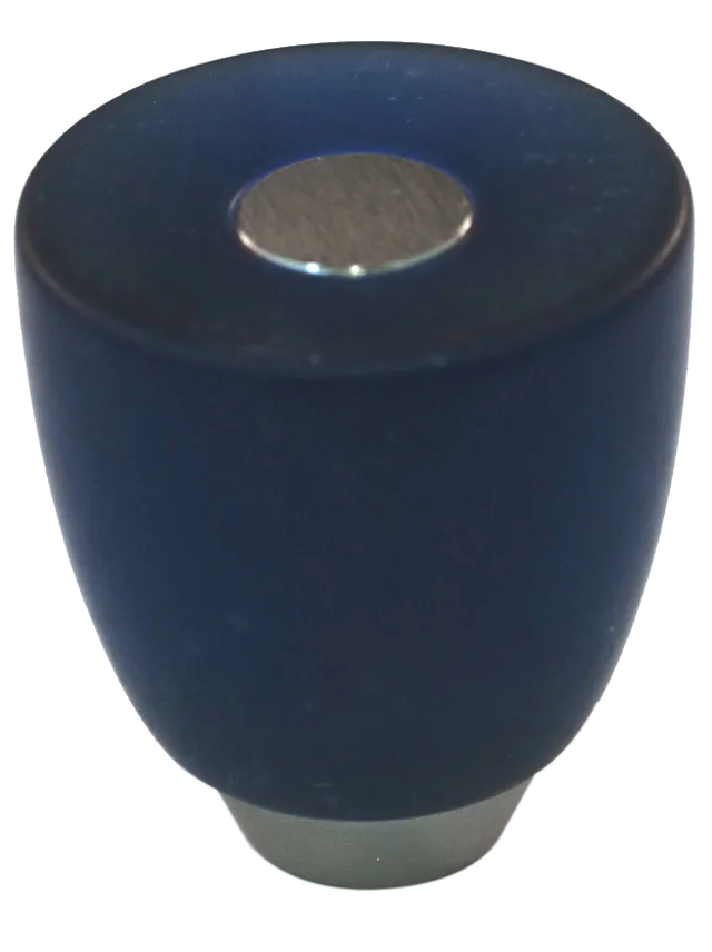 Athens Cobalt Blue Polyester with Solid Brass Knobs 108-CM020-PB