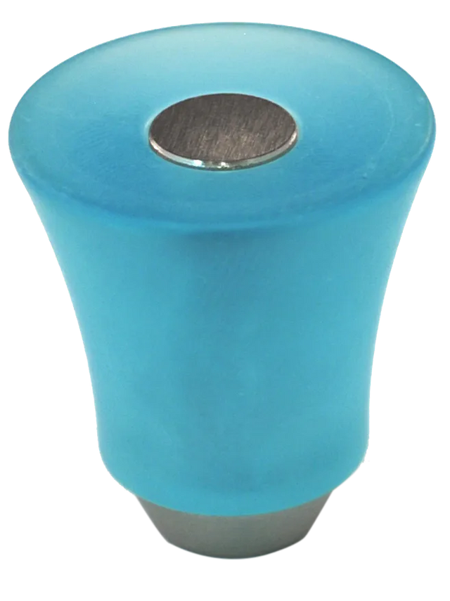 Athens Light Blue Polyester with Solid Brass Knobs 109-CM002-PB