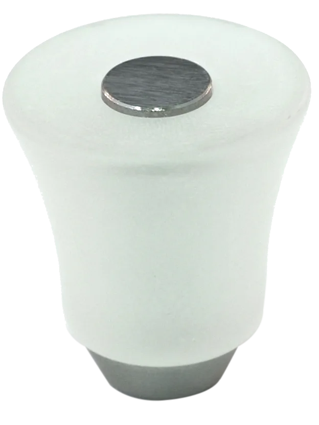 Athens Clear Polyester with Solid Brass Knobs 109-CM006-PB