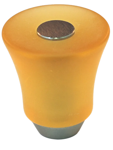 Athens Amber Polyester with Solid Brass Knobs 109-CM011-PB