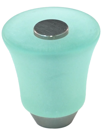 Athens Light Green Polyester with Solid Brass Knobs 109-CM019-PB