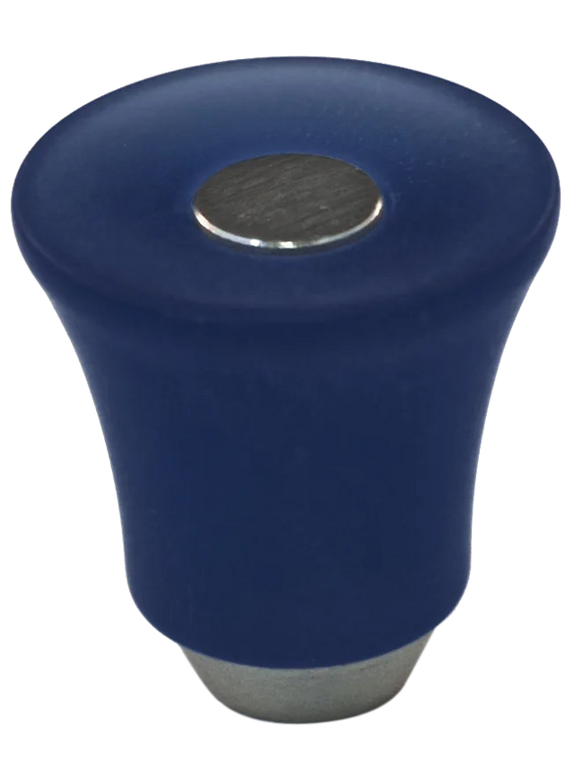 Athens Cobalt Blue Polyester with Solid Brass Knobs 109-CM020-PB