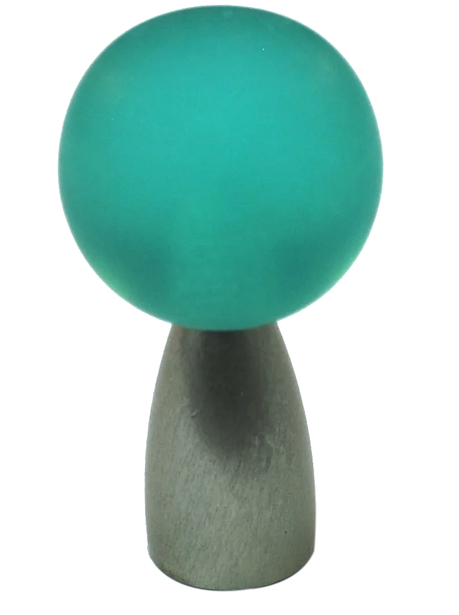 Athens Turquoise Polyester with Solid Brass Knobs 111-CM001-PB