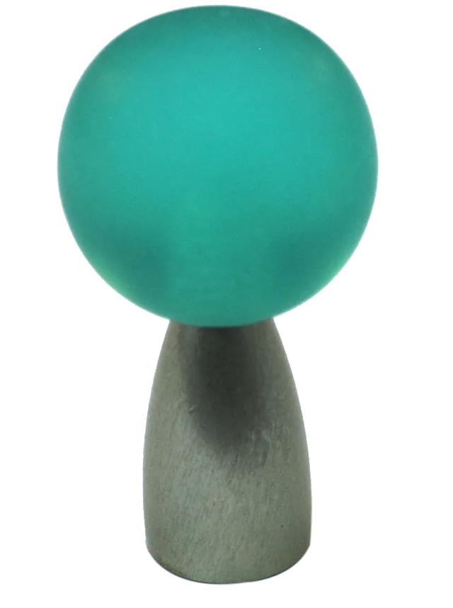 Athens Turquoise Polyester with Solid Brass Knobs 111-CM001-PB