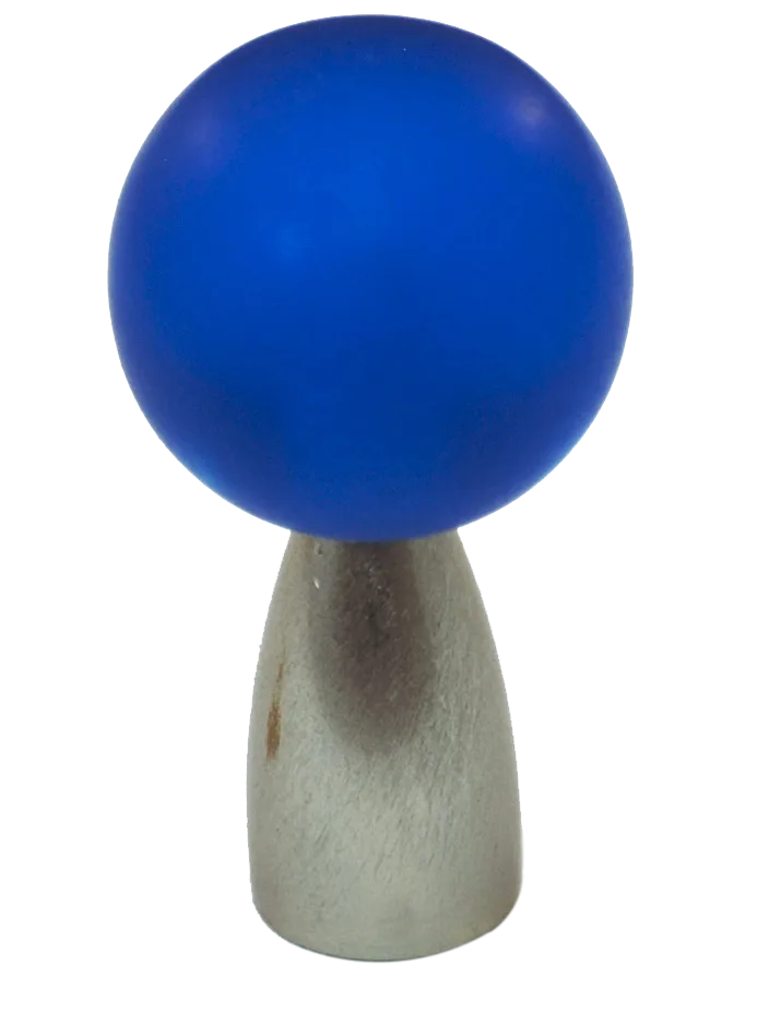 Athens Blue Polyester with Solid Brass Knobs 111-CM003-PB