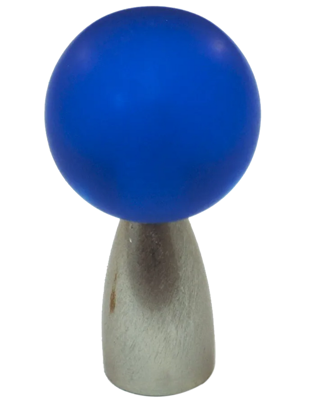Athens Blue Polyester with Solid Brass Knobs 111-CM003-PB