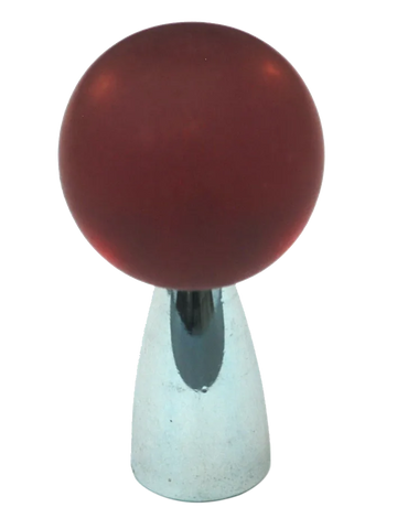 Athens Red Polyester with Solid Brass Knobs 111-CM018-PB