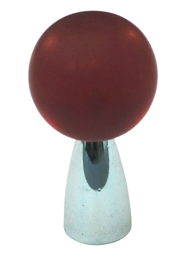 Athens Red Polyester with Solid Brass Knobs 111-CM018-PB