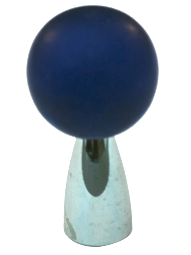 Athens Cobalt Blue Polyester with Solid Brass Knobs 111-CM020-PB