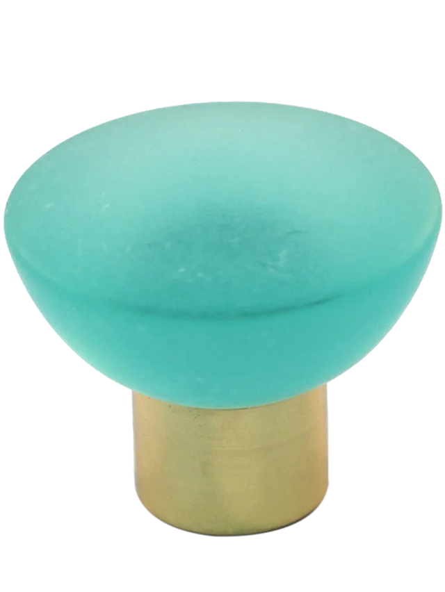 Athens Turquoise Polyester with Solid Brass Knobs 113-CM001-PB