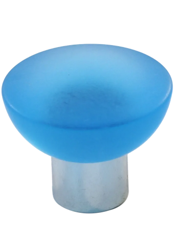 Athens Light Blue Polyester with Solid Brass Knobs 113-CM002-PB