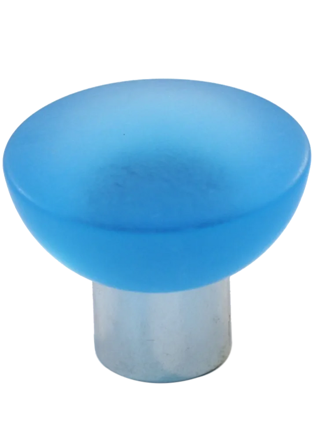 Athens Light Blue Polyester with Solid Brass Knobs 113-CM002-PB