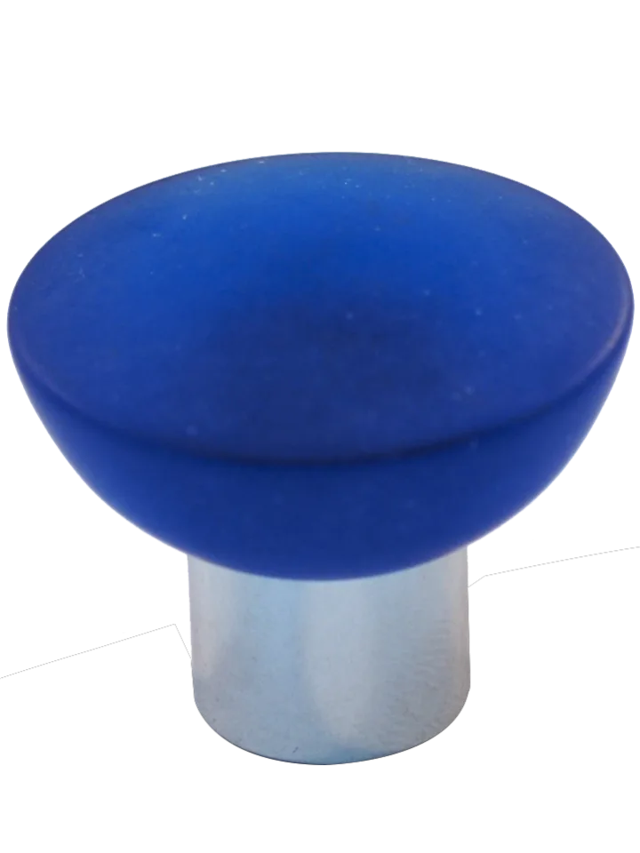 Athens Blue Polyester with Solid Brass Knobs 113-CM003-PB