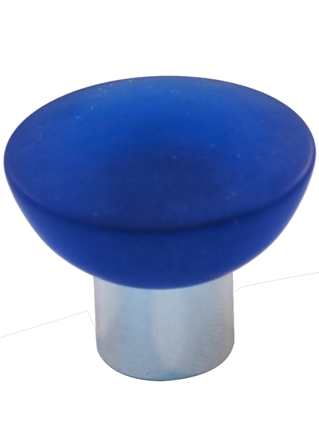 Athens Blue Polyester with Solid Brass Knobs 113-CM003-PB