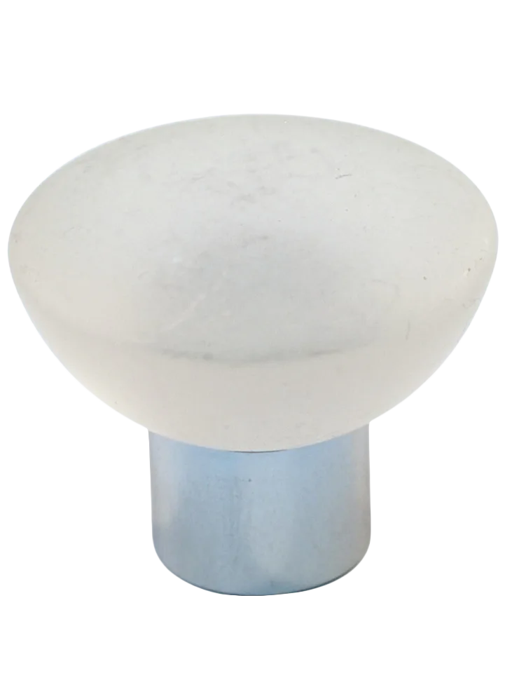 Athens Clear Polyester with Solid Brass Knobs 113-CM006-PB