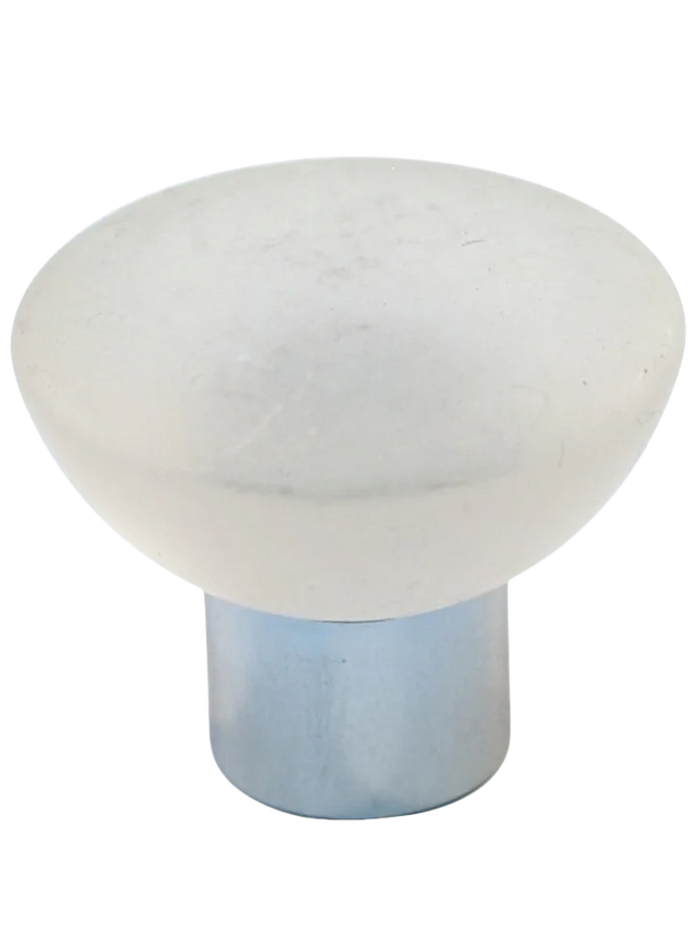 Athens Clear Polyester with Solid Brass Knobs 113-CM006-PB