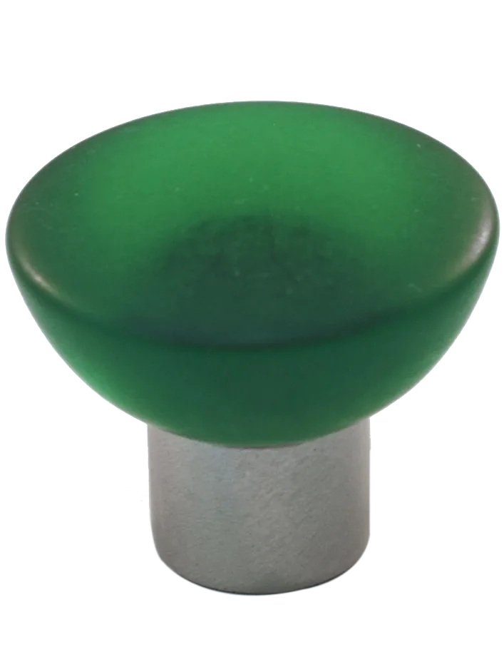 Athens Green Polyester with Solid Brass Knobs 113-CM014-PB