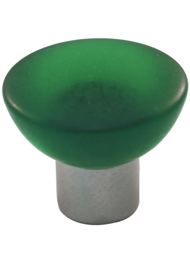 Athens Green Polyester with Solid Brass Knobs 113-CM014-PB