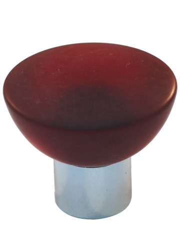 Athens Red Polyester with Solid Brass Knobs 113-CM018-PB