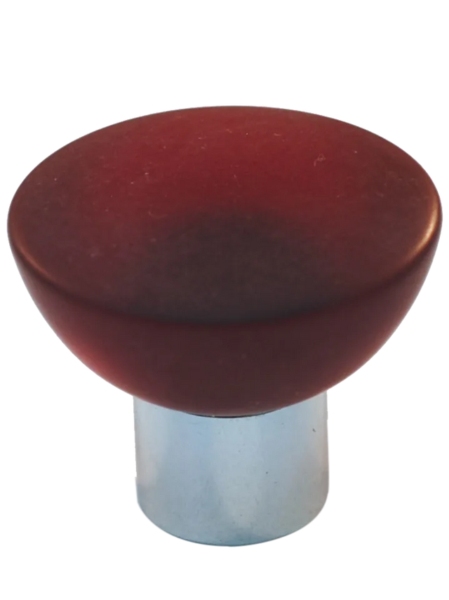 Athens Red Polyester with Solid Brass Knobs 113-CM018-PB