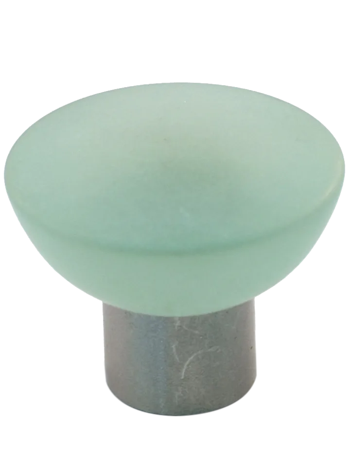 Athens Light Green Polyester with Solid Brass Knobs 113-CM019-PB