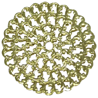 Round 1-7/8'' Backplate in Polished Brass