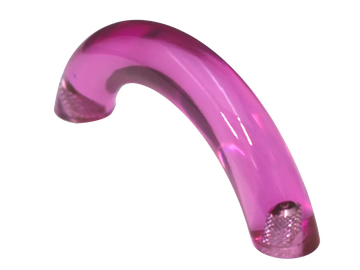 Fuchsia Clear Curved Pull