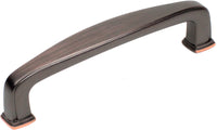 Builder's Choice 3-3/4'' c.c. Pull Oil Rubbed Bronze with Highlights 06453-OBH