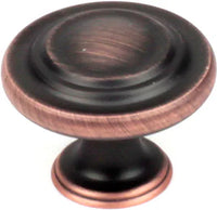 Builder's Choice 1-1/4'' Knob Oil Rubbed Bronze with Highlights 07015-OBH