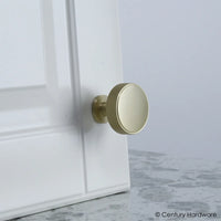 Diamond Knurling 1-3/8'' (35mm) Diameter Round Knurled Knob