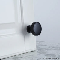 Diamond Knurling 1-3/8'' (35mm) Diameter Round Knurled Knob