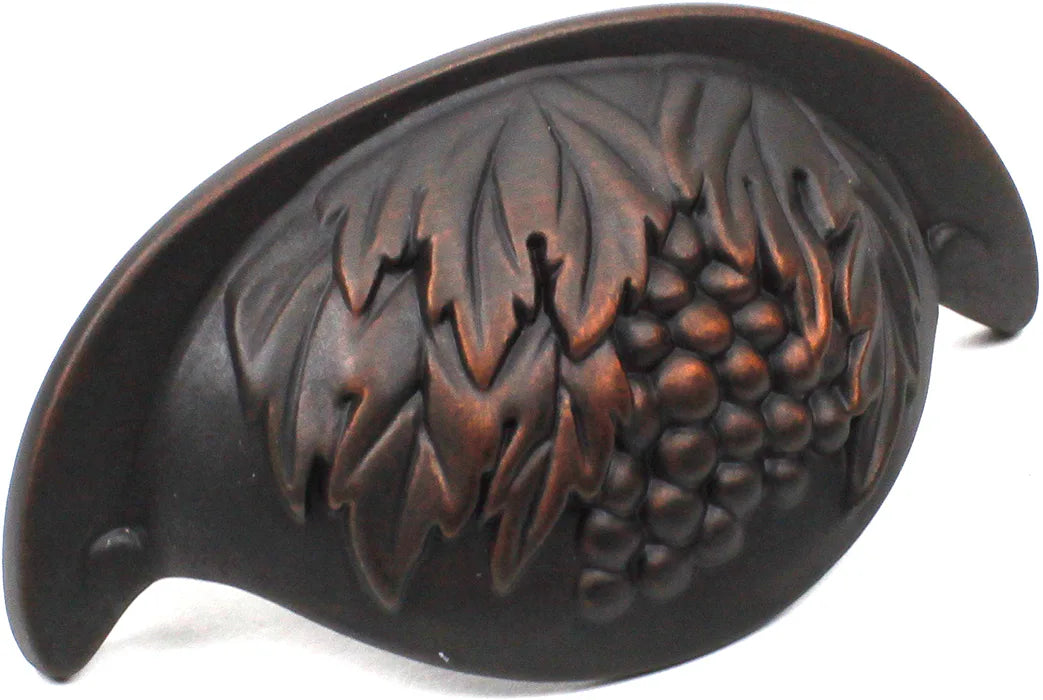 Vineyard 3 in. Weathered Bronze/Copper Cup Pull 19443-WZC