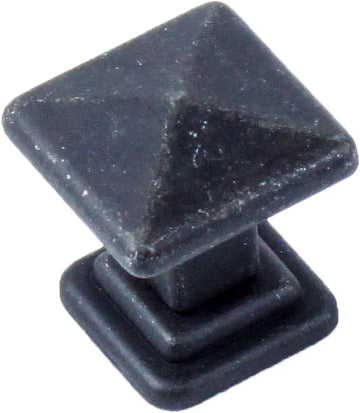 Raw Authentic 35mm Knob, Matte Black Steel in Iron 20227-BS