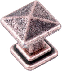 Raw Authentic 35mm Knob, Aged Matte Red Copper in Iron 20227-MAC