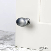 Glacier 1-3/8'' Diameter Oval Knob