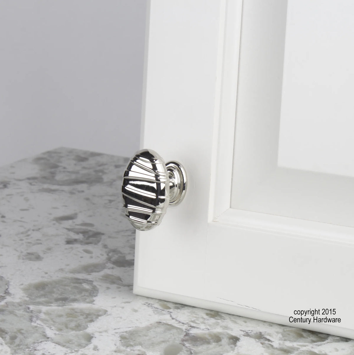 Mackinac 1-1/2 in. Polished Nickel Oval Knob 28408-14
