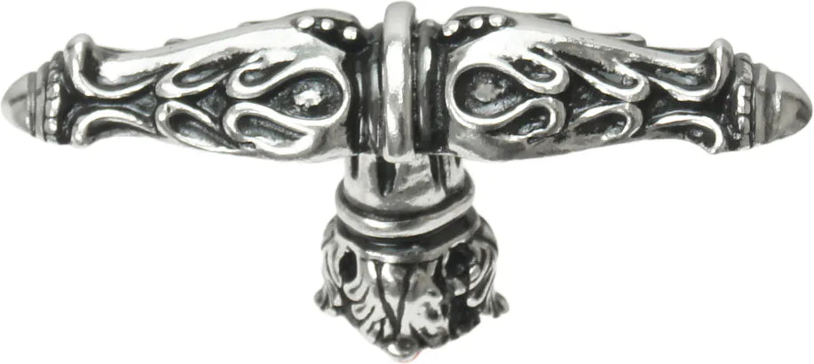Acanthus leaves large knob Romanesque style with column base in Chalice. 1047-9