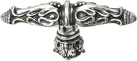 Acanthus leaves large knob Romanesque style with column base in Chalice. 1047-9