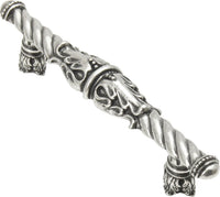 Acanthus 4'' cc pull Romanesque style with column base in Chalice. 1049-9