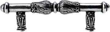 Acanthus 3'' cc pull with feather scroll 1050-9