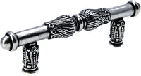Acanthus 3'' cc pull with feather scroll 1050-9