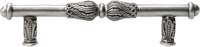Acanthus 4'' cc pull with feather scroll 1051-11