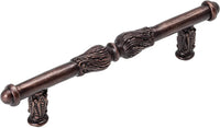 Acanthus 4'' cc pull with feather scroll 1051-22